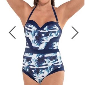 LEONISA Compression One Piece Swimsuit